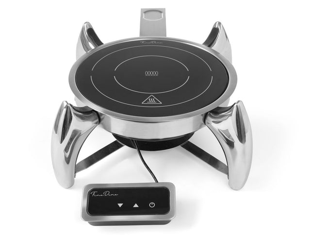 Fine Dine Induktionsheizplatte 800 W – Schwarz – 230 V / 800 W – Ø 245 × H 80 mm – Produktansicht