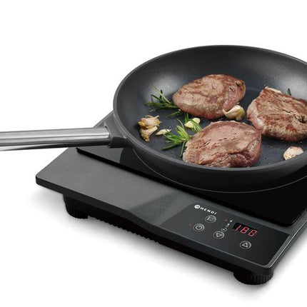 HENDI Induktionskocher Modell 1800 – Kitchen Line – 230 V / 1800 W – 319 × 355 × 67 mm – weitere Produktansicht