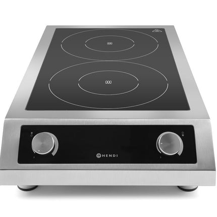 HENDI Induktionskocher Modell 7000 – Profi Line – 400 V / 7000 W – 405 × 700 × 145 mm – Produktansicht