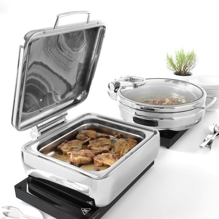 HENDI Warmhalteplatte Induktion – Kitchen Line – 230 V / 800 W – 460 × 315 × 61 mm – weitere Produktansicht