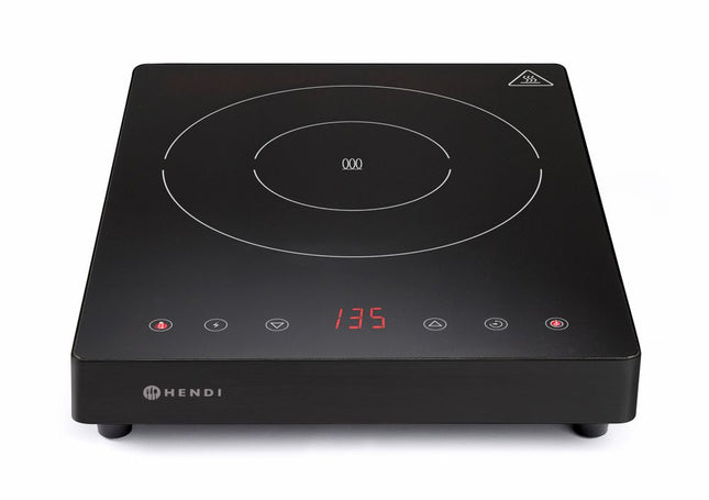 HENDI Induktionskocher 2000 W – Kitchen Line – 230 V / 2000 W – 297 × 411 × 57 mm – Produktansicht