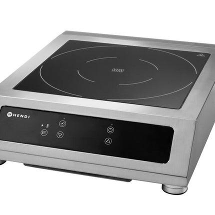 HENDI Induktionsherd 3500 D XL – Profi Line – 230 V / 3500 W – 390 × 490 × 120 mm – weitere Produktansicht