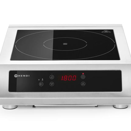 HENDI Induktionsherd 3500 D XL – Profi Line – 230 V / 3500 W – 390 × 490 × 120 mm – Produktansicht