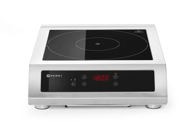 HENDI Induktionsherd 3500 D XL – Profi Line – 230 V / 3500 W – 390 × 490 × 120 mm – Produktansicht
