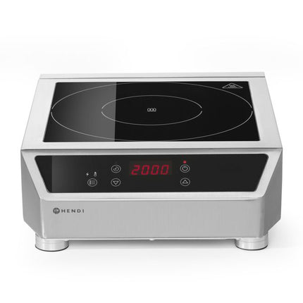 HENDI Induktionskochfeld 3500 D – Profi Line – 230 V / 3500 W – 342 × 431 × 116 mm – Produktansicht