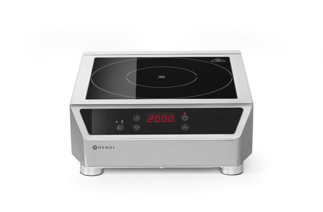 HENDI Induktionskochfeld 3500 D – Profi Line – 230 V / 3500 W – 342 × 431 × 116 mm – Produktansicht
