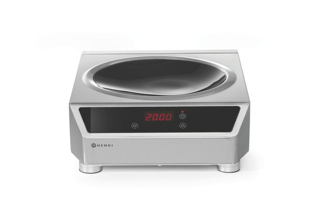 HENDI Induktionswok Modell 3500 – Profi Line – Induktionskocher – 230 V / 3500 W – 340 × 450 × 130 mm – Produktansicht
