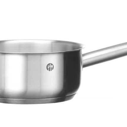 HENDI Set: Induktionskocher 3500 W + Stielkasserolle + Bratpfanne – 230 V / 3500 W – Schwarz – 320 × 395 × H 95 mm – Detailansicht