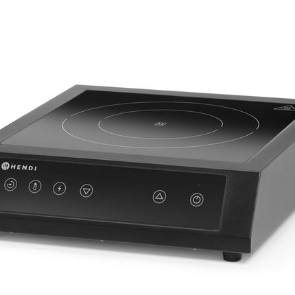 HENDI Induktionsherd 3500 D XL – 230 V / 3500 W – Schwarz – 355 × 400 × H 100 mm – Weitere Produktansicht