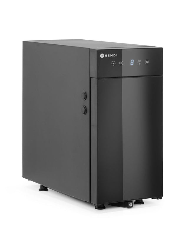 HENDI Milchkühler – Profi Line – 9 l – 230 V / 65 W – Schwarz – 220 × 450 × H 455 mm  – Produktansicht