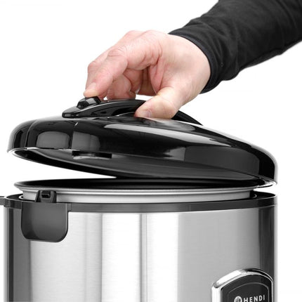 HENDI Reiskocher mit Dampfgarfunktion – Profi Line – 1.8 l – 230 V / 700 W – Ø 280 × H 285 mm – weitere Produktansicht