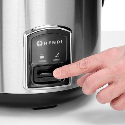 HENDI Reiskocher mit Dampfgarfunktion – Profi Line – 1.8 l – 230 V / 700 W – Ø 280 × H 285 mm – weitere Produktansicht