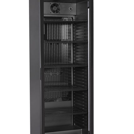 Arktic Bar-Kühlschrank eintürig – Baldachin mit LED-Beleuchtung und Schalter – 274 l – 230 V / 250 W – Schwarz – 600 × 577 × H 2029 mm  – Produktansicht