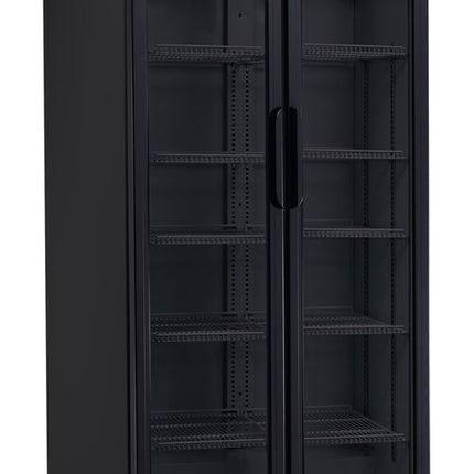 Arktic Bar-Kühlschrank –  zweitürig – 437 l – 230 V / 510 W – Schwarz – 870 × 605 × H 1996 mm  – Produktansicht