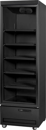 Arktic Kühlvitrine – 371 l – 230 V / 350 W – Schwarz – 745 × 745 × H 2100 mm  – Produktansicht