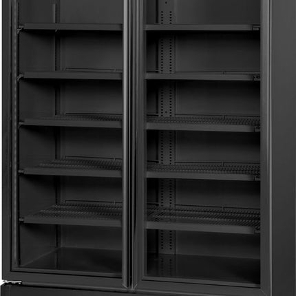 Arktic Kühlvitrine – 697 l – 230 V / 420 W – Schwarz – 1290 × 755 × H 2023 mm  – Produktansicht