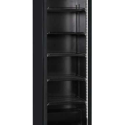 Arktic Bar-Kühlschrank –  eintürig – 5 Regale – 360 l – 230 V / 250 W – Schwarz – 578 × 605 × H 1990 mm  – Produktansicht