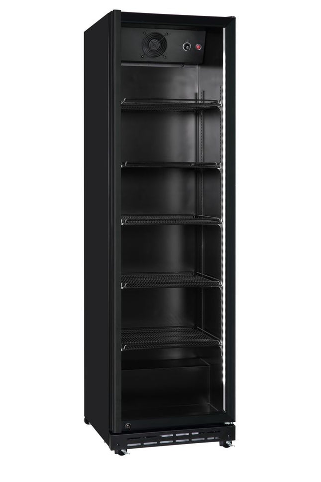 Arktic Bar-Kühlschrank –  eintürig – 5 Regale – 360 l – 230 V / 250 W – Schwarz – 578 × 605 × H 1990 mm  – Produktansicht
