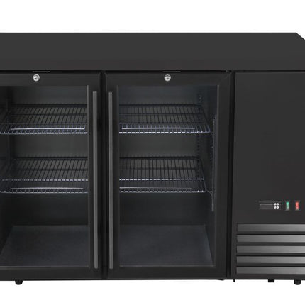 Arktic Kühltheke mit Glastüren – 4 Regale – 283 l – 230 V / 185 W – Schwarz – 1217 × 631 × H 865 mm  – Produktansicht