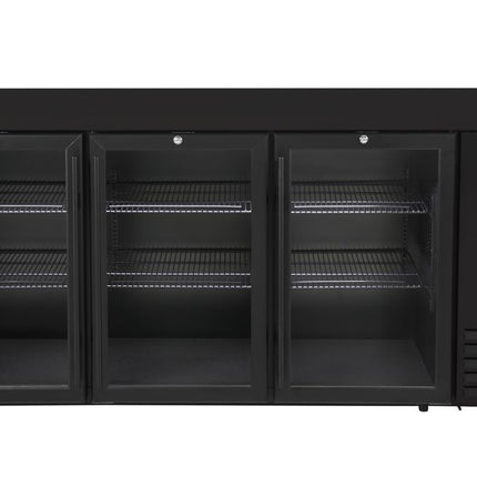 Arktic Kühltheke mit Glastüren – 6 Regale – 493 l – 230 V / 185 W – Schwarz – 1826 × 631 × H 865 mm  – Produktansicht
