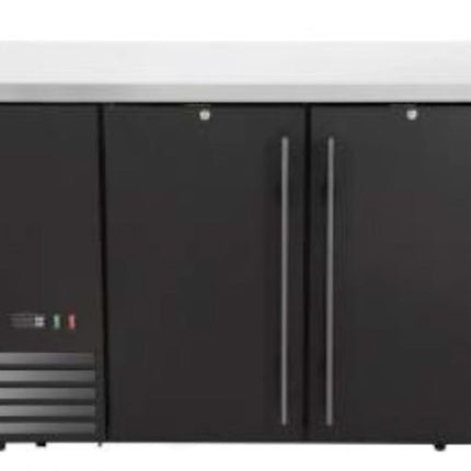 Arktic Kühltheke –  massive Türen – 4 Regale – 283 l – 230 V / 185 W – Schwarz – 1217 × 631 × H 865 mm  – Produktansicht