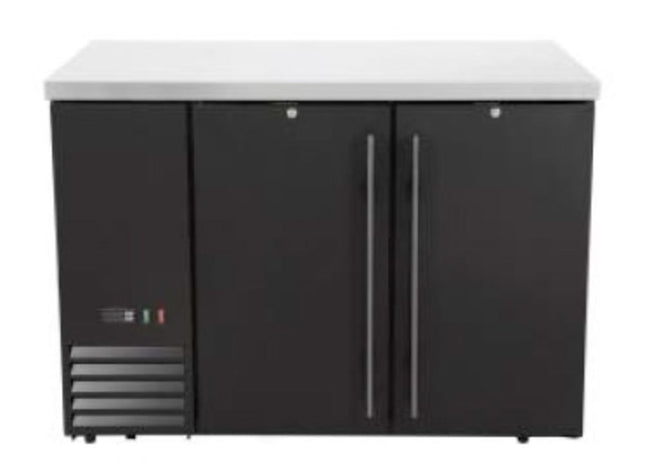 Arktic Kühltheke –  massive Türen – 4 Regale – 283 l – 230 V / 185 W – Schwarz – 1217 × 631 × H 865 mm  – Produktansicht
