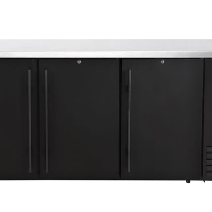 Arktic Kühltheke mit massiven Türen – 6 Regale – 493 l – 230 V / 185 W – Schwarz – 1826 × 631 × H 865 mm  – Produktansicht