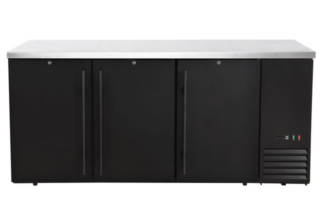 Arktic Kühltheke mit massiven Türen – 6 Regale – 493 l – 230 V / 185 W – Schwarz – 1826 × 631 × H 865 mm  – Produktansicht