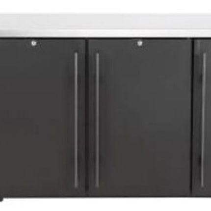 Arktic Kühltheke –  massive Türen – 6 Regale – 493 l – 230 V / 185 W – Schwarz – 1826 × 631 × H 865 mm  – Produktansicht