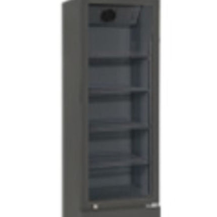 Arktic Kühlvitrine –  Glastür – 158 l – 230 V / 290 W – Schwarz – 540 × 540 × H 1527 mm  – Produktansicht