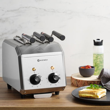 HENDI Sandwichtoaster – 230 V / 1200 W – 215 × 300 × 270 mm – weitere Produktansicht