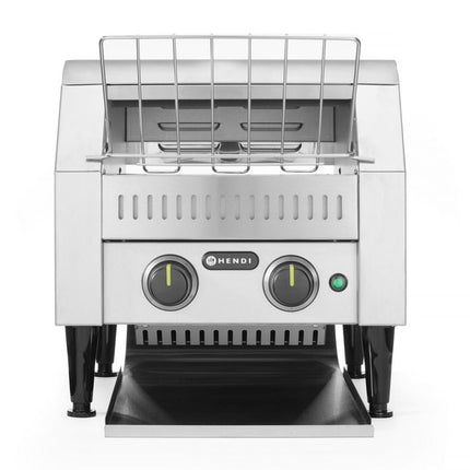 HENDI Durchlauftoaster – Silber – 230 V / 2240 W – 418 × 365 × 390 mm – Produktansicht