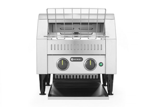 HENDI Durchlauftoaster – Silber – 230 V / 2240 W – 418 × 365 × 390 mm – Produktansicht