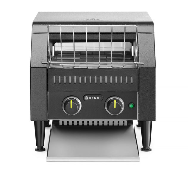 HENDI Durchlauftoaster – Schwarz – 230 V / 2240 W – 418 × 368 × 415 mm – Produktansicht