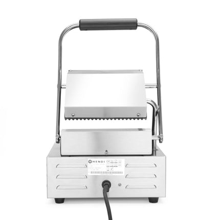 HENDI Kontaktgrill - Einzelversion – oben und unten gerillt – 230 V / 1800 W – 310 × 375 × 216 mm – weitere Produktansicht