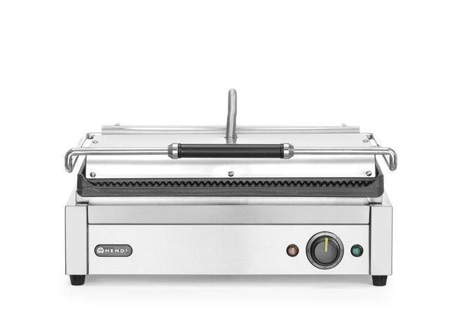 HENDI Kontaktgrill –  Kebab XL – 220-240 V / 2500 W – 408 × 455 × H 223 mm  – Produktansicht