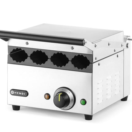 HENDI Kontaktgrill für Hot Dogs und Wraps – 230 V / 1800 W – 385 × 285 × H 254 mm – Weitere Produktansicht
