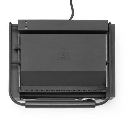 HENDI Kontaktgrill Panini – 220-240 V / 2200 W – Schwarz – 430 × 375 × H 216 mm – Detailansicht