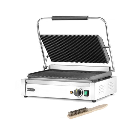 HENDI Kontaktgrill Panini XL – 230 V / 2700 W – 548 × 464 × 216 mm – weitere Produktansicht