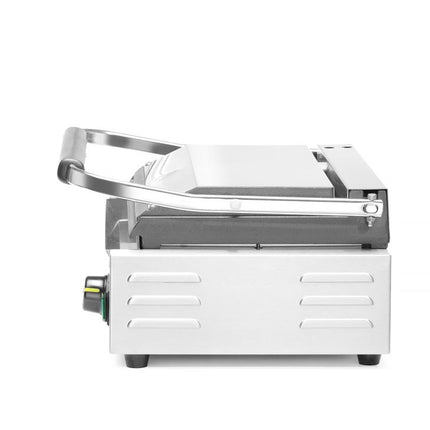 HENDI Kontaktgrill - Panini – oben gerillt – unten glatt – 230 V / 2200 W – 430 × 375 × 216 mm – weitere Produktansicht