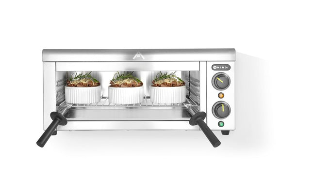 HENDI Salamander zur Wandmontage – 230 V / 2000 W – 610 × 450 × 275 mm – Produktansicht
