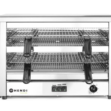 HENDI Quarz-Salamander MAXI GN 1 / 1 – 400 V / 4500 W – 682 × 528 × 455 mm – Produktansicht