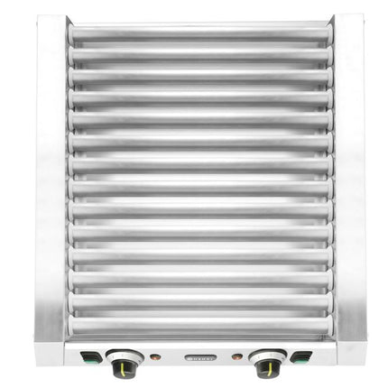 HENDI Rollengrill –  2 Zonen – 230 V / 1230 W – 14 Rollen – 566 × 640 × H 192 mm – Detailansicht