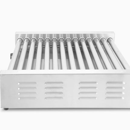HENDI Rollengrill XL - 2 Zonen – 230 V / 2000 W – 14 Rollen – Rechteckig – Silber – 732 × 590 × H 168 mm – Detailansicht 2