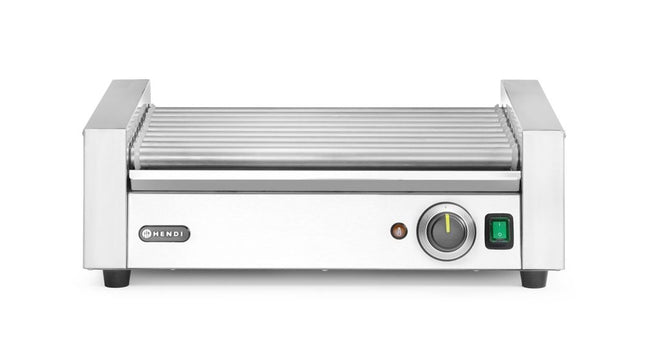 HENDI Rollengrill –  1 Zone – 230 V / 790 W – Silber – 566 × 450 × H 192 mm  – Produktansicht