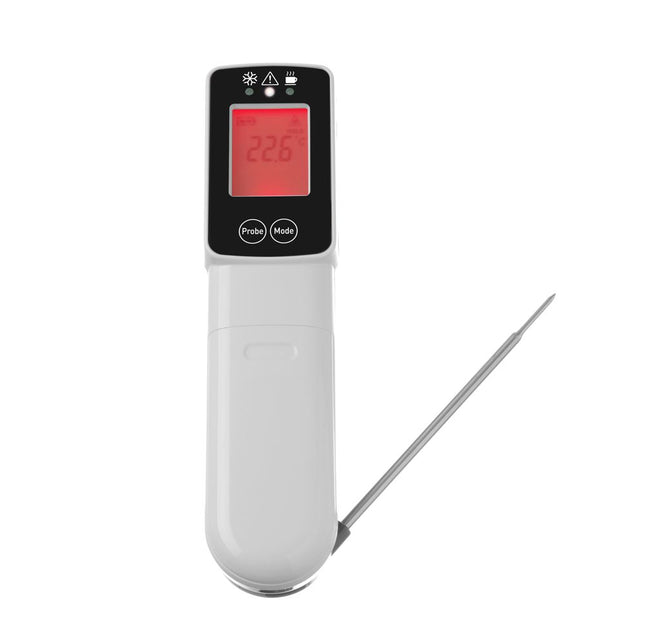 HENDI Infrarot-Thermometer mit Sonde – 39 × 53 × 158 mm – Produktansicht