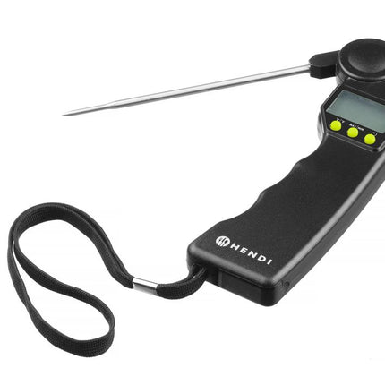 HENDI Digitales Thermometer mit klappbarer Sonde – Schwarz – 160 × 55 × H 20 mm – Detailansicht