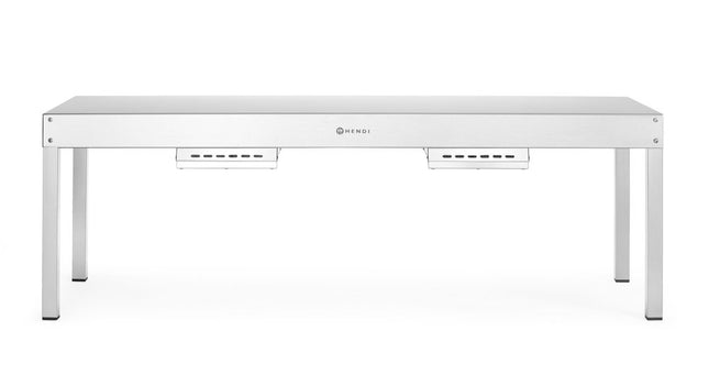 HENDI Wärmebrücke – 230 V / 1000 W – Silber – 1000 × 400 × H 400 mm  – Produktansicht