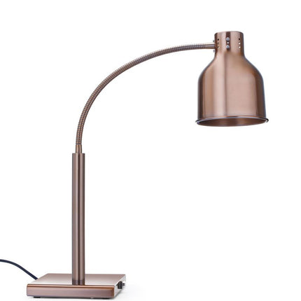 HENDI Flexible Wärmelampe – 230 V / 250 W – Kupfer – 268 × 203 × H 660 mm – Produktansicht