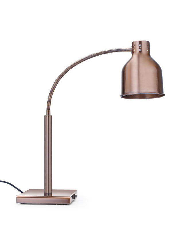 HENDI Flexible Wärmelampe – 230 V / 250 W – Kupfer – 268 × 203 × H 660 mm – Produktansicht